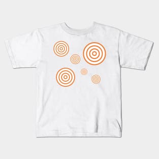 orange target archery design Kids T-Shirt